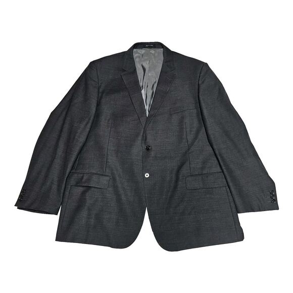 Tiglio Luxe Novello Jacket Italian Wool Super 150s Charcoal Gray Sport Coat 50R - Picture 1 of 15